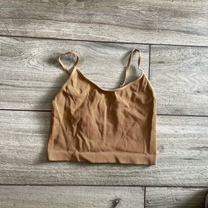 Solid S Cami Tank Top Crop Top